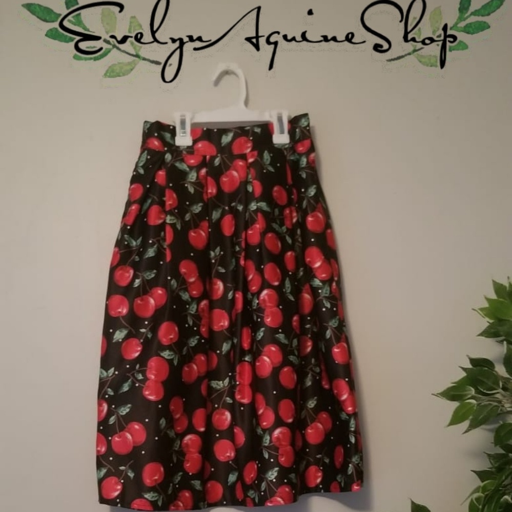 Cherry Midi Skirt